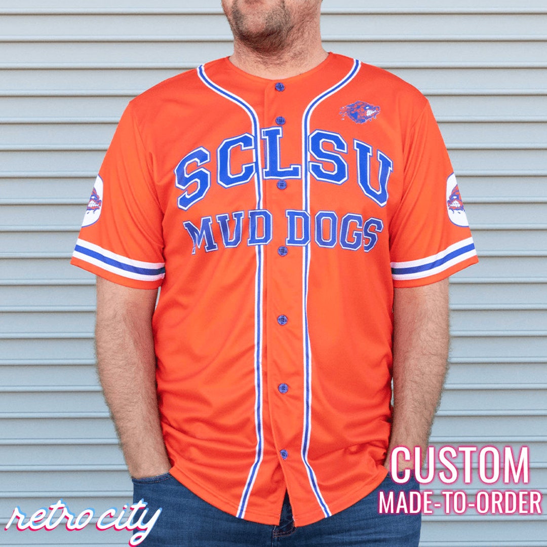 SCLSU Mud Dogs the Waterboy Bobby Boucher Full-button Baseball Fan ...