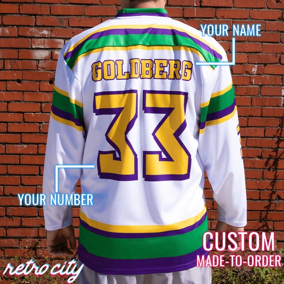 Gordon Bombay Mighty Ducks Movie Jersey Hoodie Coach Costume Hockey  Sweatshirt