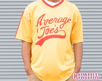 Average Joe's Gym Dodgeball V-Neck Baseball Jersey *CUSTOM*