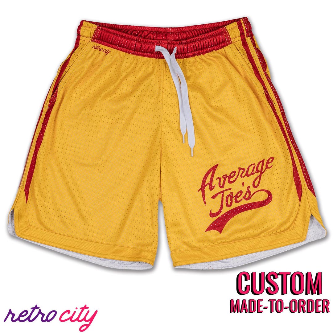 Average Joe's Gym Dodgeball Retro Mesh Pocket Shorts *CUSTOM*