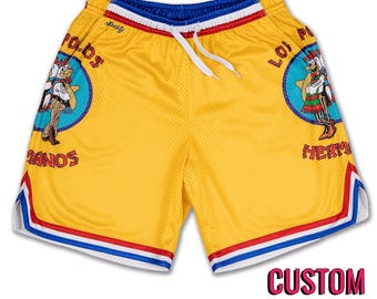 Los Pollos Hermanos Breaking Bad Better Call Saul Gus Fring Retro Mesh Pocket Shorts *CUSTOM*