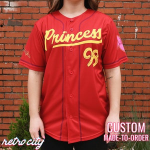 Princess Mulan Warrior Princess Baseball Fan Jersey *CUSTOM*