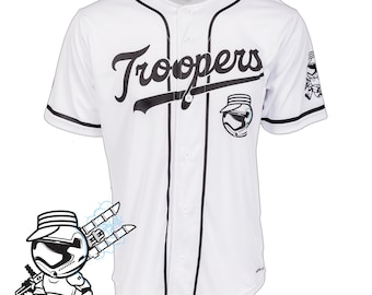 Troopers Empire Star Wars Full-Button Baseball Jersey *CUSTOM* White
