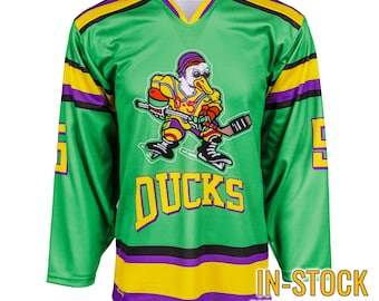 Rare Vntage 90s Anahem Mghty Ducks ce Hockey Long Sleeve Men's