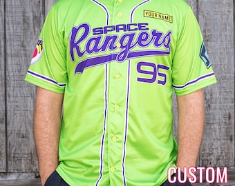 Koszulka fana baseballu Space Rangers 'Toy Story' Disney Movie Buzz Lightyear *CUSTOM* (zielona)