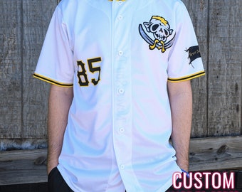 Sloth Pirates Goonies Baseball Jersey (White) *CUSTOM*
