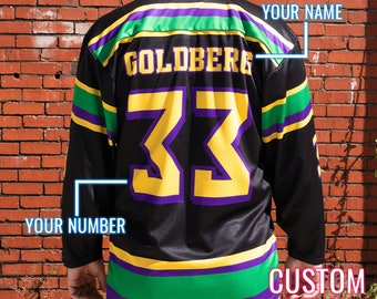 Buy The Mighty Ducks Movie Goldberg Custom Hockey Jersey Sweater