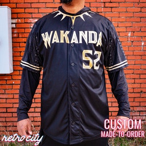 Wakanda Forever Black Panther Baseball Jersey for Sale in Port Tobacco, MD  - OfferUp