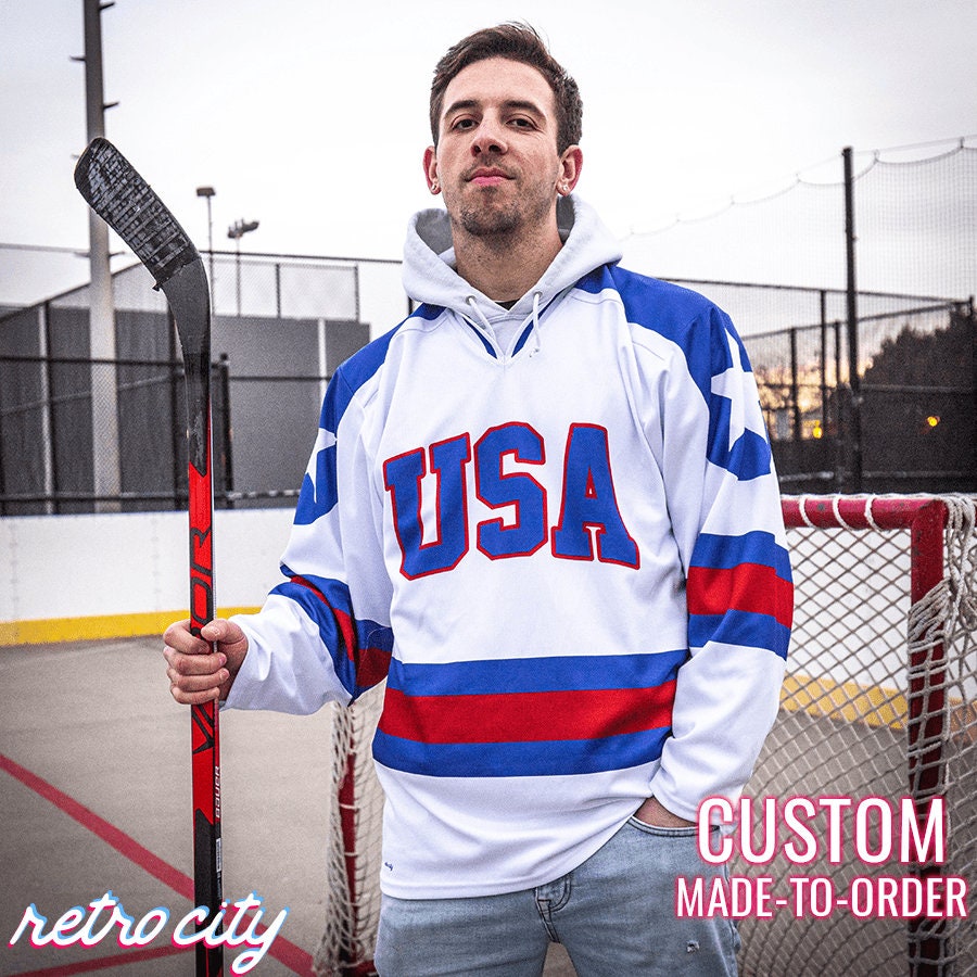 Miracle on Ice USA National Hockey Team Jersey Sweater - Etsy