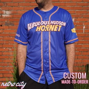 Doc Hudson &#39;Cars&#39; Disney Movie Hudson Hornet Baseball Jersey *CUSTOM*
