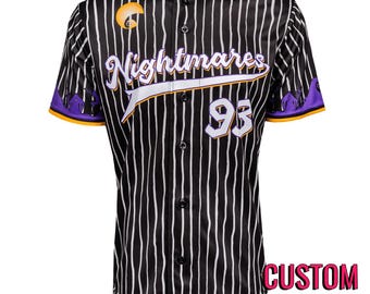 Nightmares Jack Halloween Town Baseball Jersey *CUSTOM*