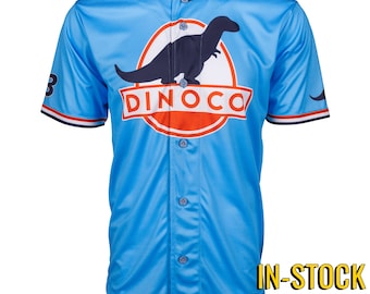 Dinoco 'Cars' Disney Movie Strip “The King” Weathers Full-Button Baseball Fan Jersey *IN-STOCK*