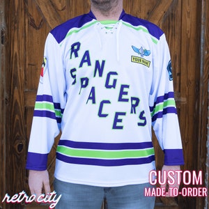 Space Rangers Buzz Lightyear &#39;Toy Story&#39; Disney Movie Lace-up Hockey Jersey Sweater *CUSTOM*
