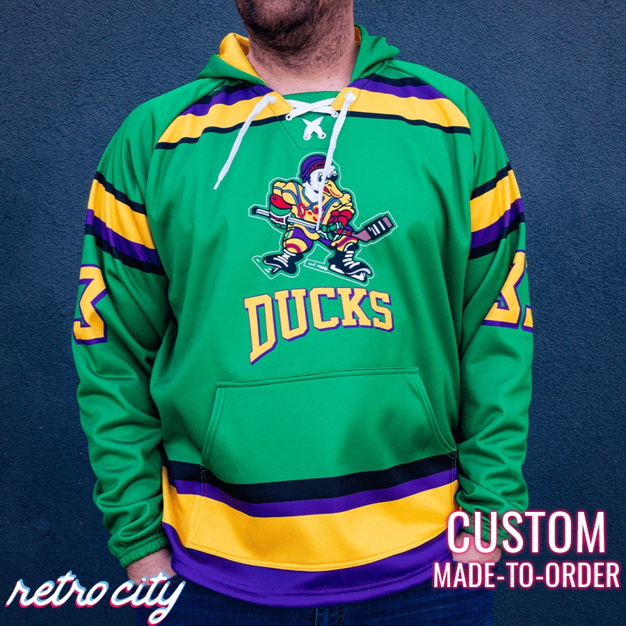 The Mighty Ducks Movie Goldberg Custom Hockey Jersey black -  Israel