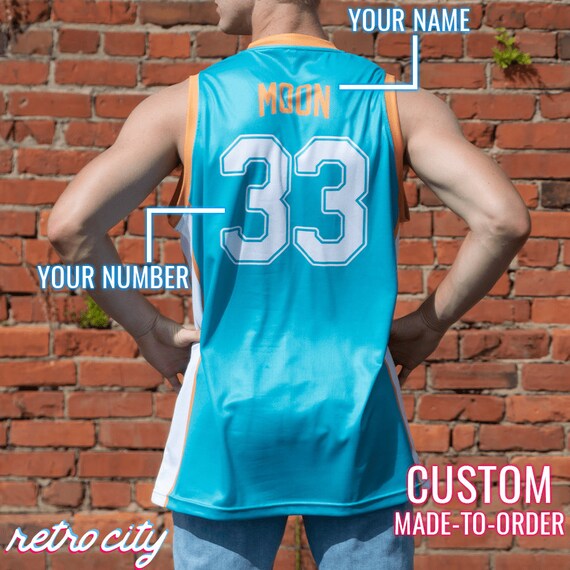 White & Green #33 Jackie MOON Flint Tropics Semi Pro Movie Basketball Jersey