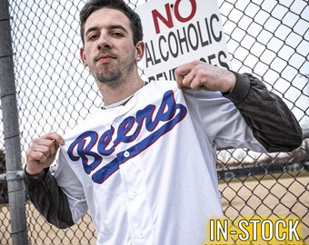 BASEketball Joe 'Airman' Cooper Beers Full-Button Baseball Jersey *IN-STOCK*