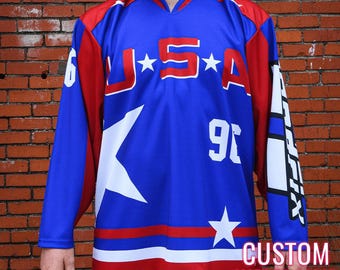 Camiseta de hockey de los Mighty Ducks Goodwill Games *PERSONALIZADA*