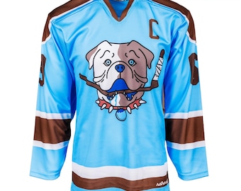 Sudbury Bulldogs Hockey Jersey Pullover (Blau)