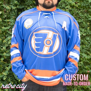 Halifax Highlanders Goon Movie Doug Glatt Custom Lace-Up Hockey Jersey Sweater