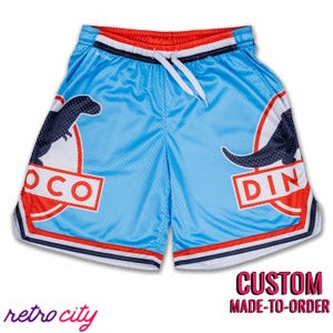 Dinoco &#39;Cars&#39; Retro Mesh Pocket Shorts *CUSTOM*