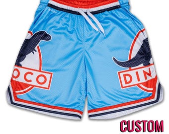 Dinoco 'Cars' Retro Mesh Pocket Shorts *CUSTOM*