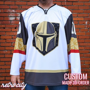 Din Djarin Mandalorian Bounty Hunters Hockey Jersey *CUSTOM*