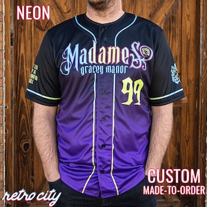Gracey Manor Madames Haunted Mansion Leota Disney Full-Button Baseball Jersey *CUSTOM*