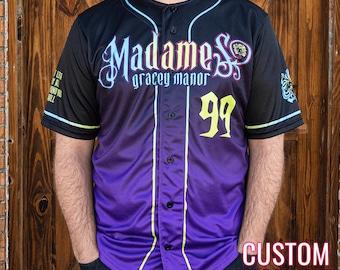 Gracey Manor Madames Haunted Mansion Leota Disney Full-Button Baseball Jersey *CUSTOM*