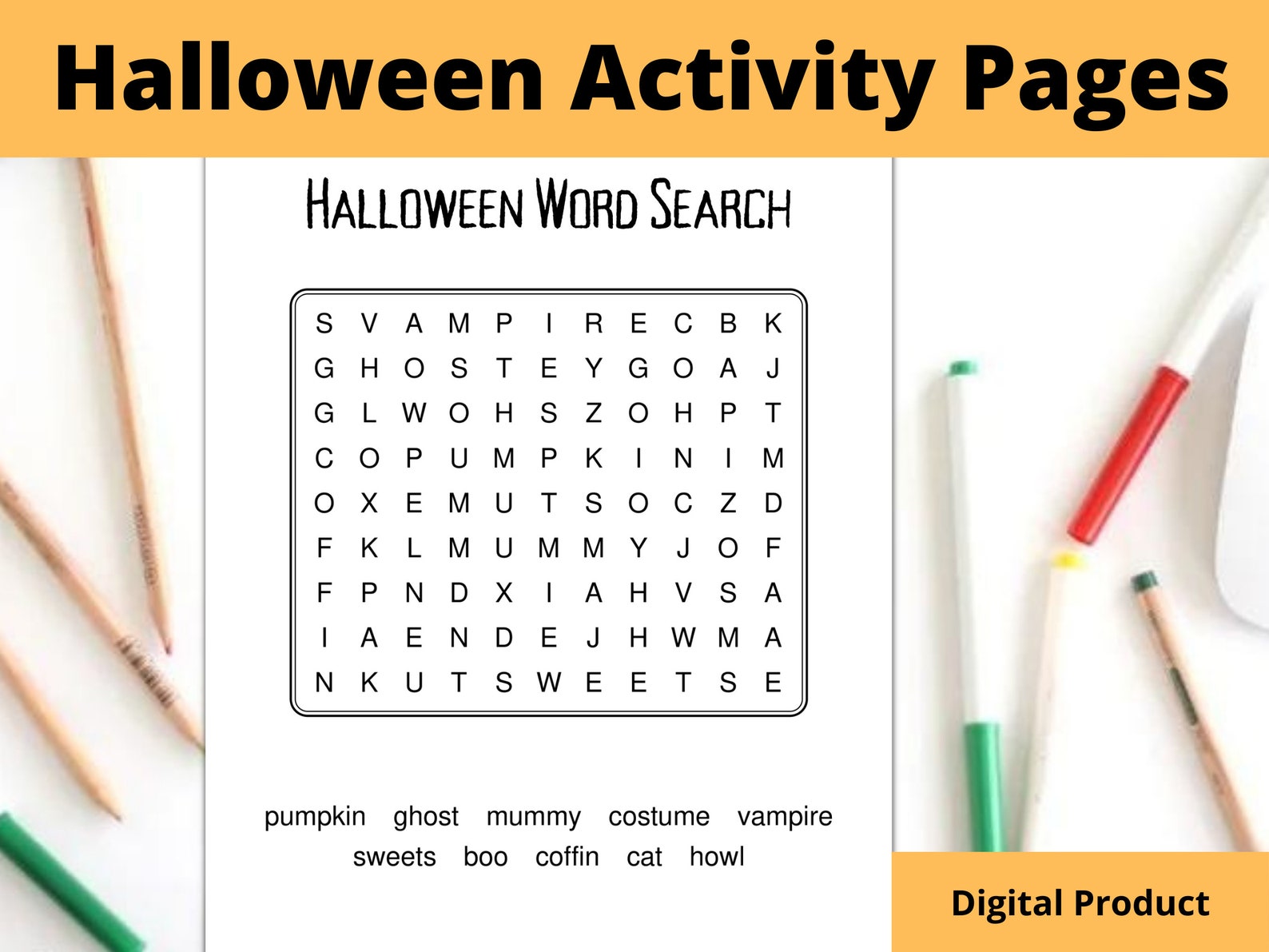 Halloween Kids Activity Pages Printable Halloween Printable - Etsy UK