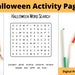 Halloween Kids Activity Pages Printable Halloween Printable - Etsy UK