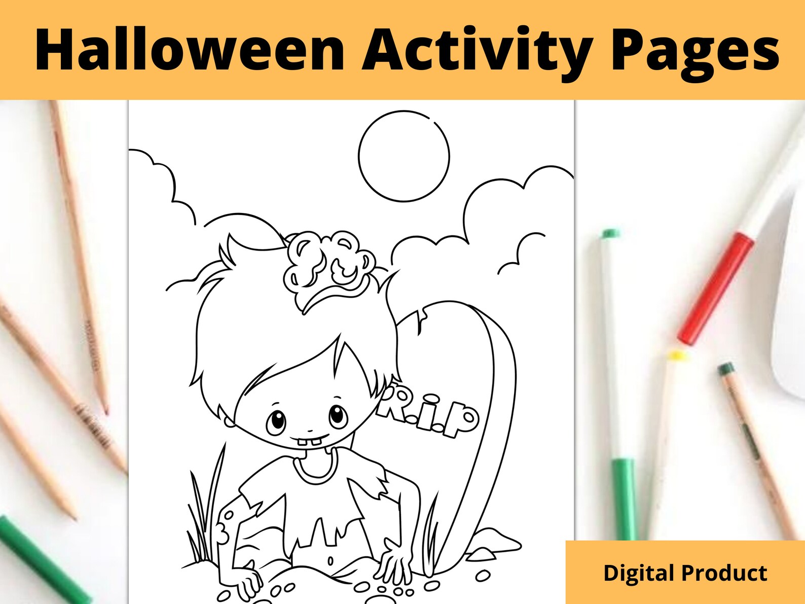 Halloween Kids Activity Pages Printable Halloween Printable - Etsy UK