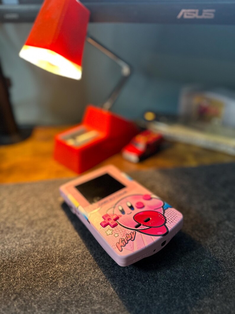 Gameboy Color Kirby Mod Xl IPS 2.6 Screen pink Shell and Buttons - Etsy