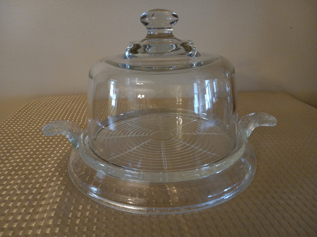 Fire King Hot Clear Glass Trivet Hot Plate With Clear Glass Etsy