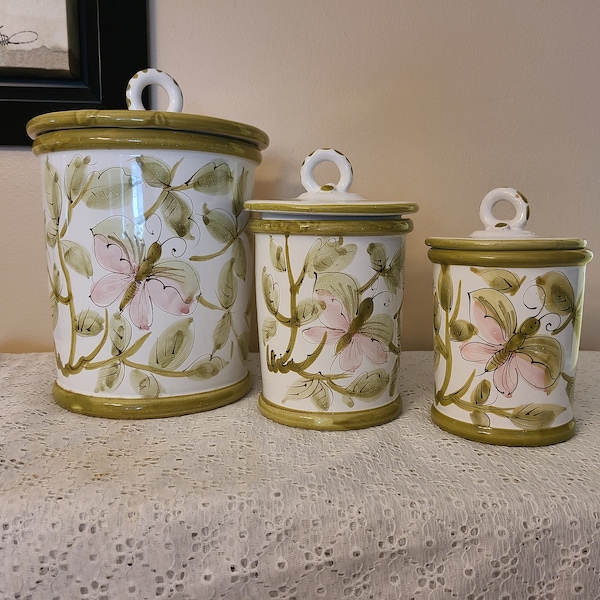 Italian Canister Set Etsy