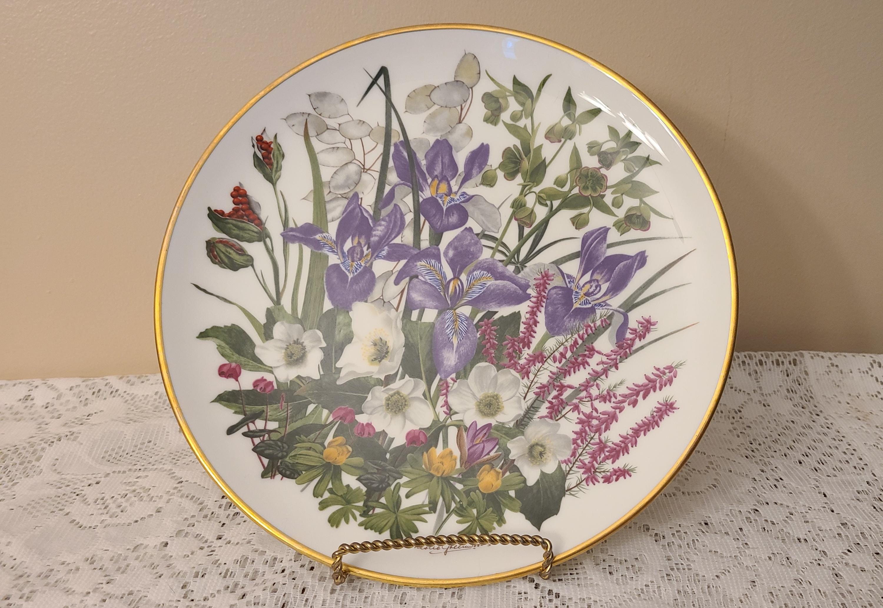 Franklin Mint Flowers of the Year - Etsy