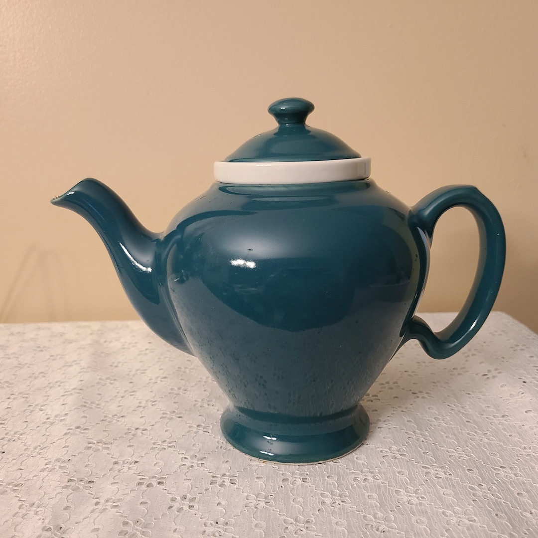 Vintage Mccormick Tea Company of Baltimore USA Teal/green Teapot With Lid and Infuser Etsy