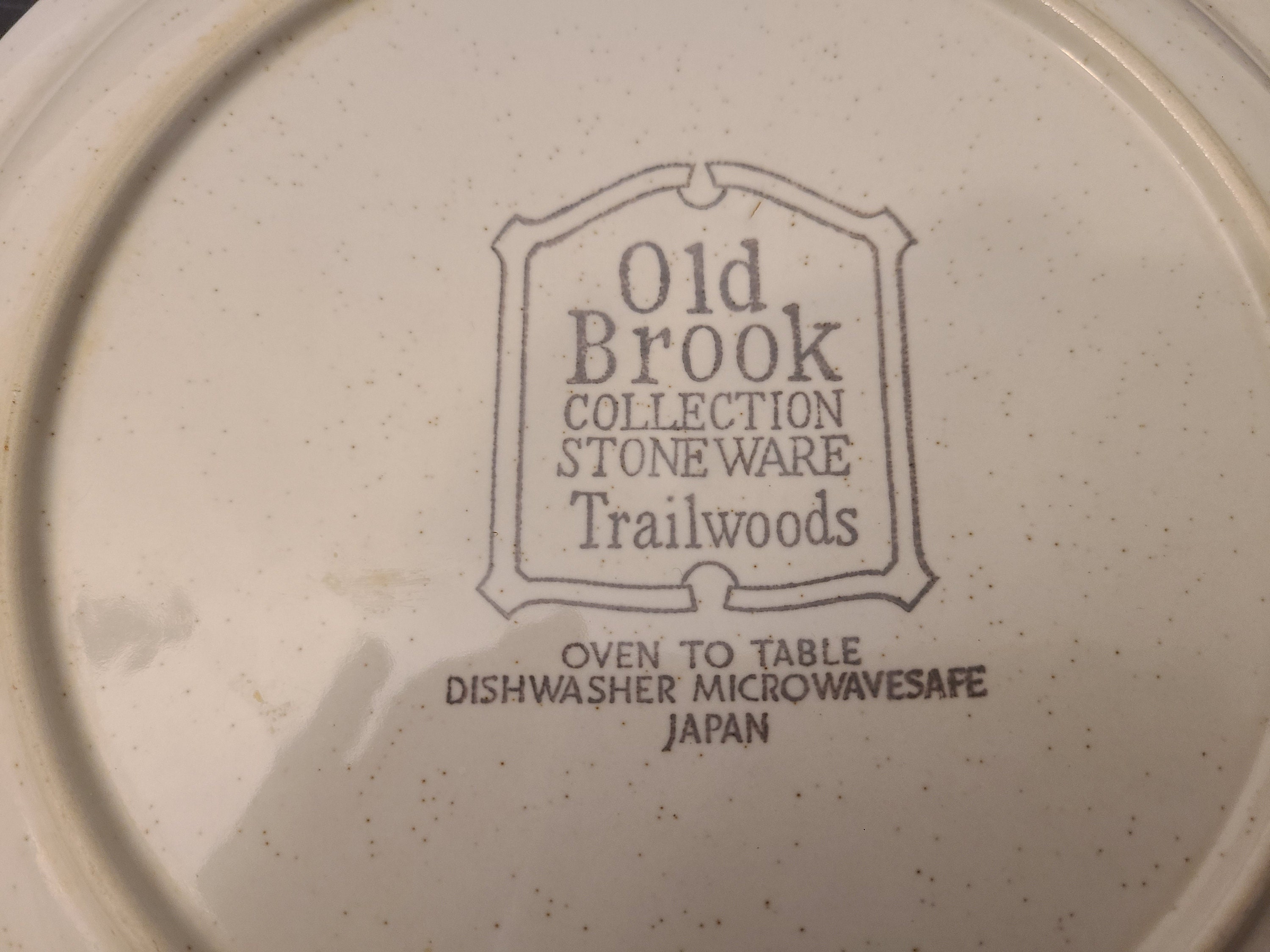 Vintage Old Brook Collection Stoneware Trailwoods Japan - Etsy