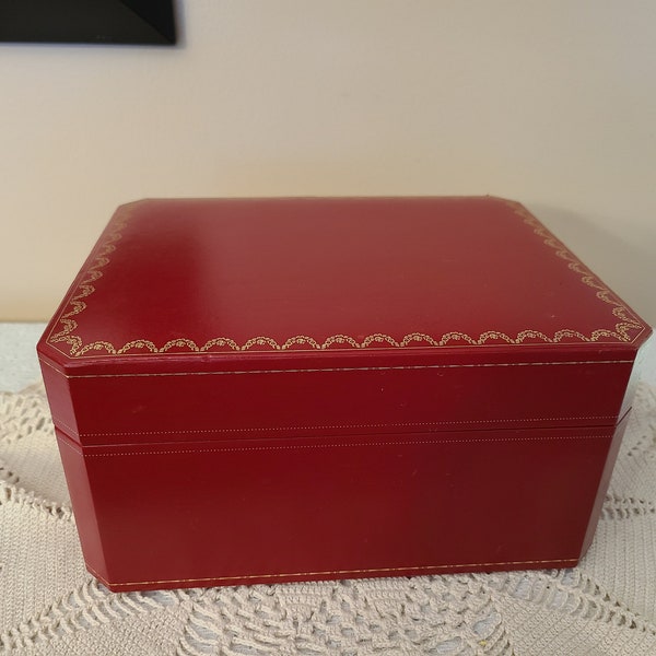 100% authentic Cartier Red watch box XL Size Roadster And More COWA0017 CLEAN