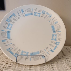 Vintage MCM Blue Heaven 10” Plates By Royal China Replacement Plate