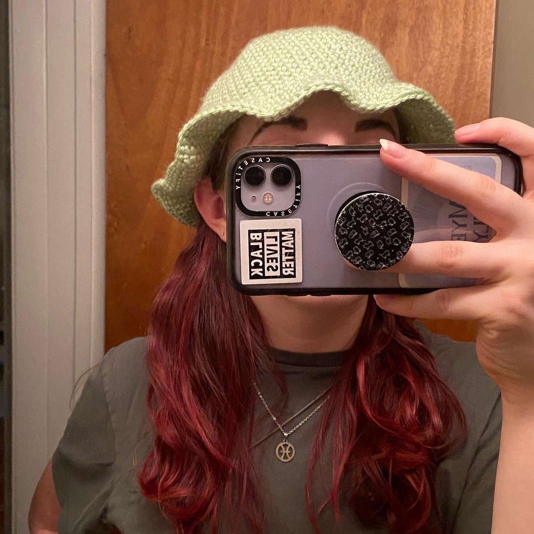 Crochet Wavy Brim Bucket Hat Etsy