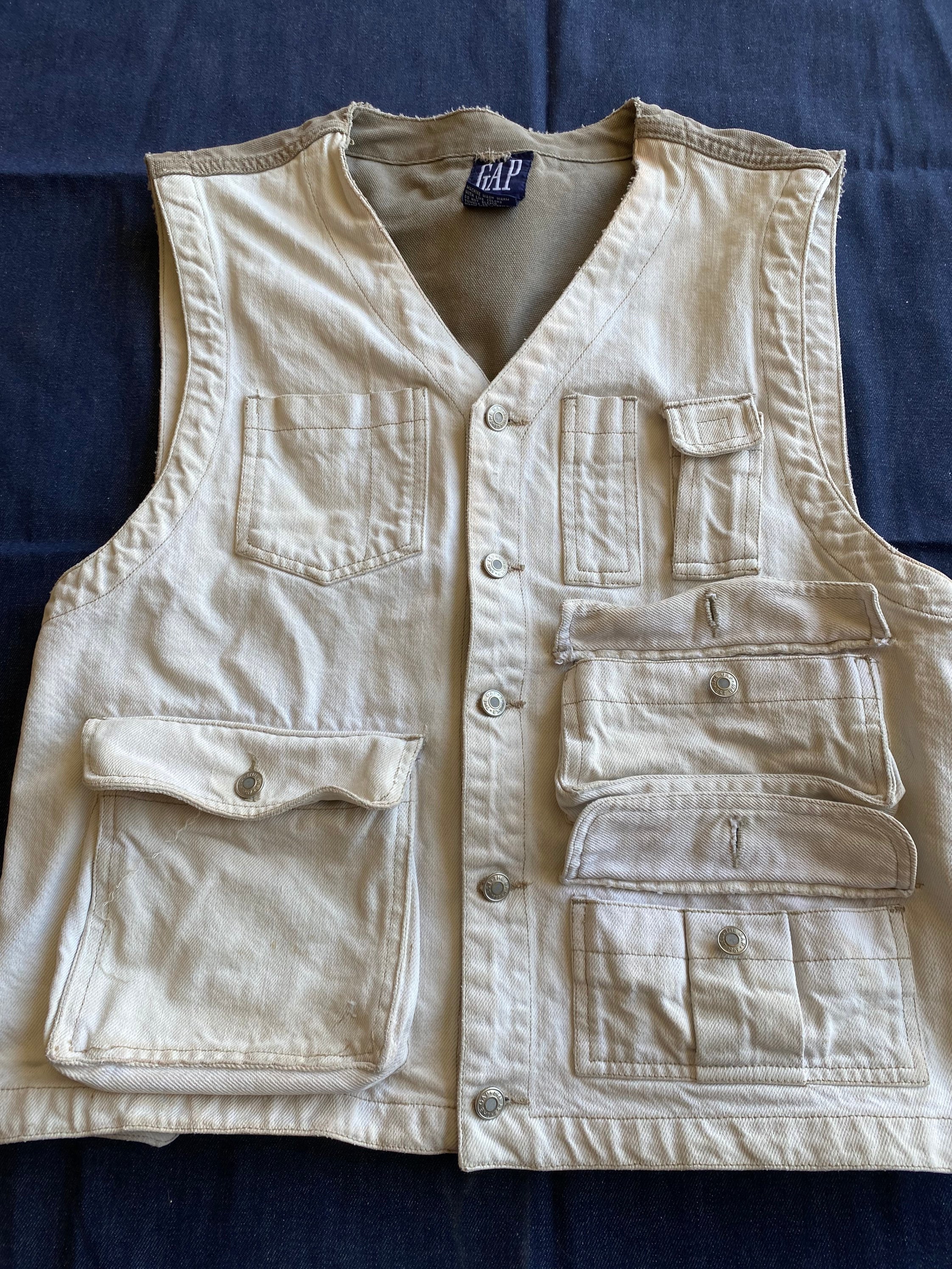【正規品】 Vest Utility/fishing Gap 90s Vintage M Etsy - ウェア