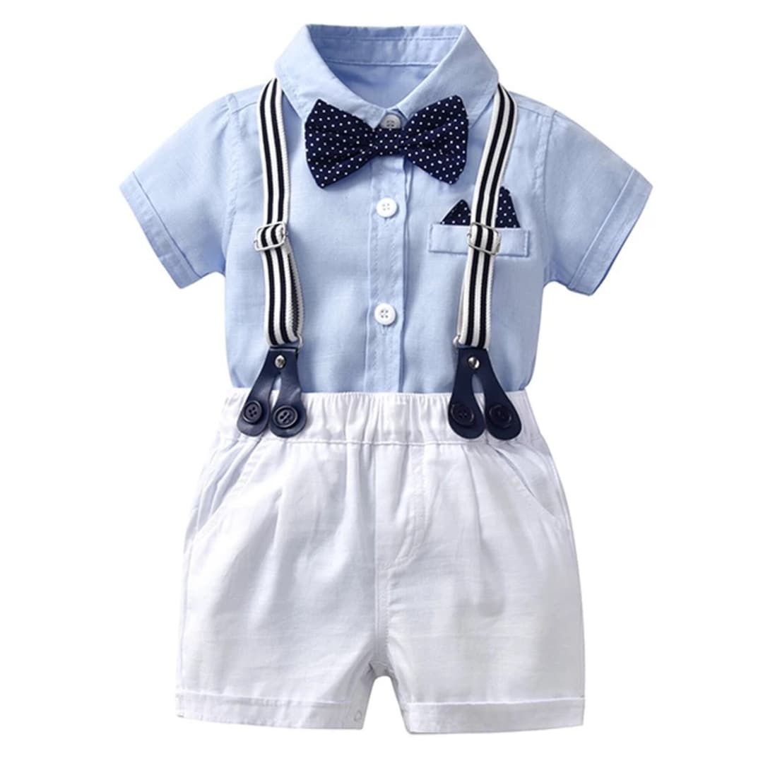 Newborn Baby Boy Bow Outfit Set Formal Gentleman Suit for - Etsy
