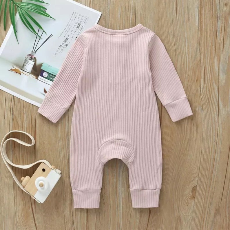 Summer Unisex Newborn Baby Clothes Solid Color Baby Rompers - Etsy