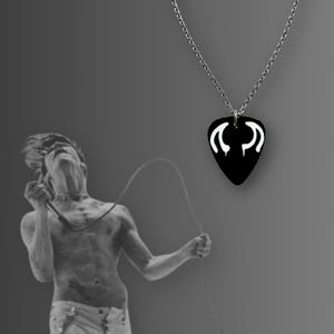 Yungblud Inspired Lowlife Black Guitar Pick Necklace - Punk Unisex Necklace - Gift for Yungblud Fan