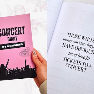 Pink Concert Journal zur Dokumentierung von 25 Shows | Konzerttagebuch mit Ticketplatz | Konzertbuch | Gästebuch für Konzerte | A5 Gig Budgetplaner