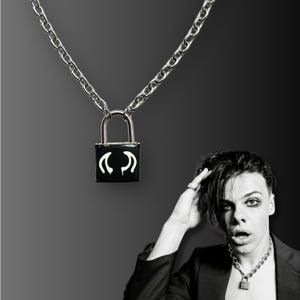 Yungblud Inspired Padlock Necklace - Chain Punk Unisex Necklace - Gift for Yungblud Fan