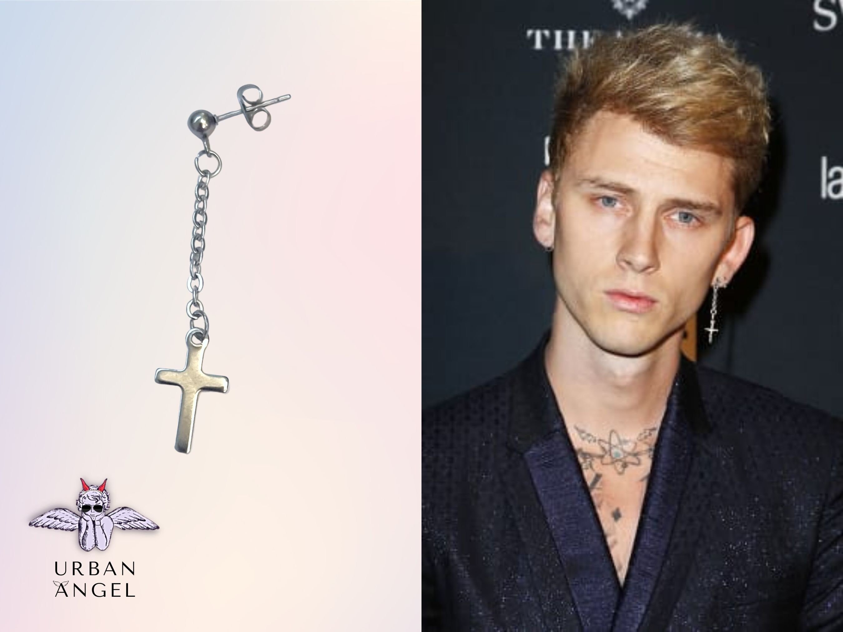 Mgk cross earring deals