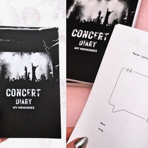 Schwarzes Konzert Journal zur Dokumentierung von 25 Shows | Konzerttagebuch mit Ticketplatz | Konzertbuch | Gästebuch für Konzerte | A5 Gig Budgetplaner