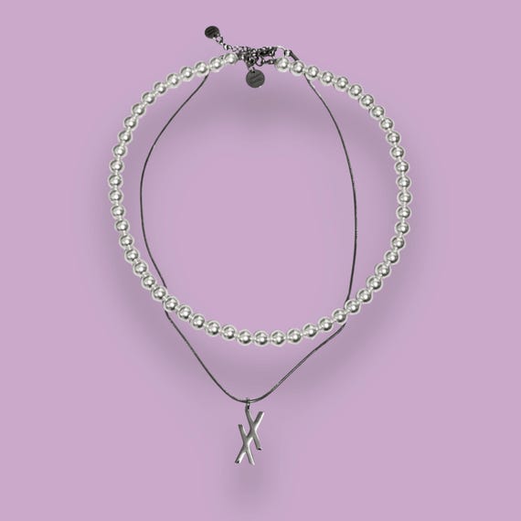 Machine Gun Kelly Inspired Pearl Necklace | MGK XX Chain Unisex