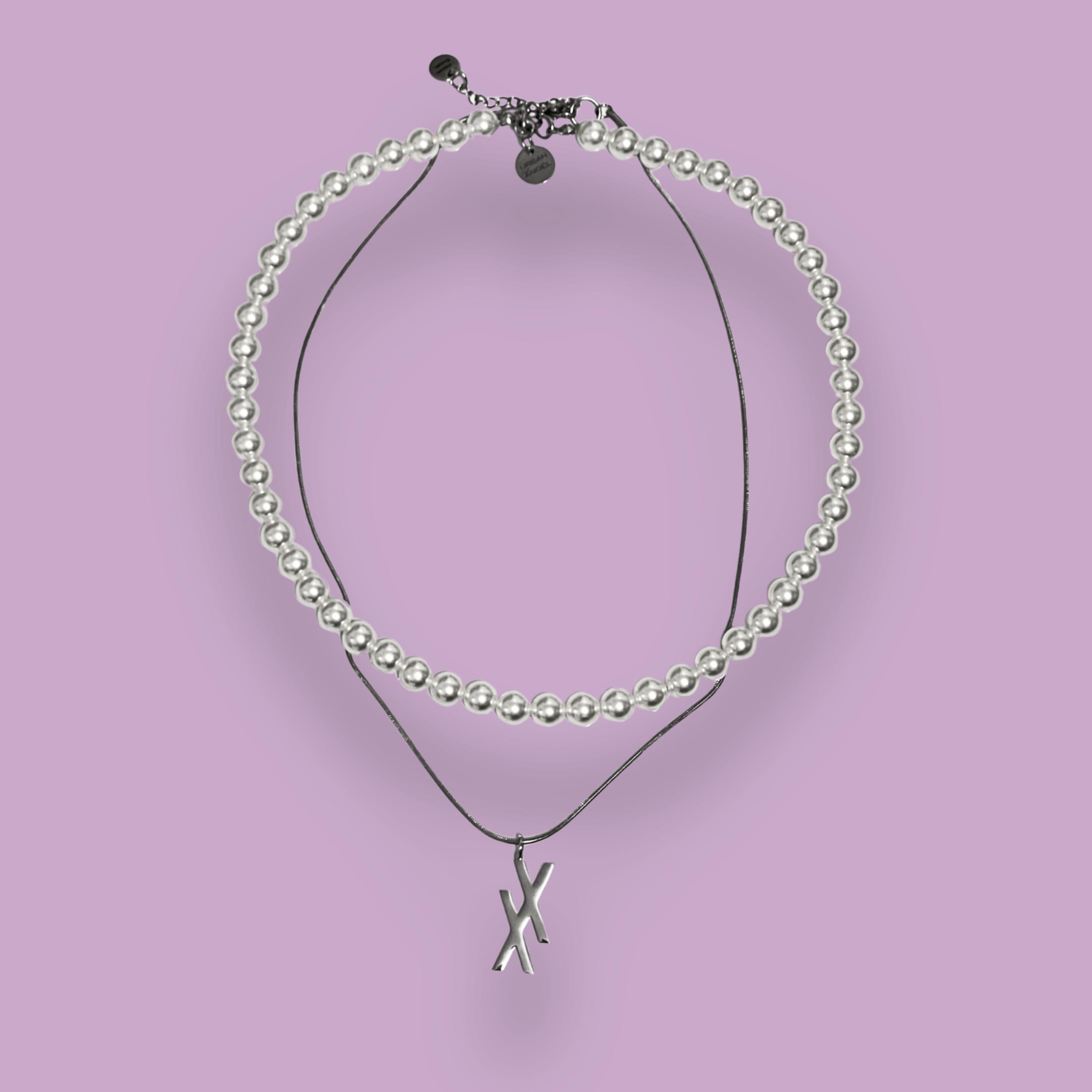 Machine Gun Kelly Inspired Pearl Necklace | MGK XX Chain Unisex